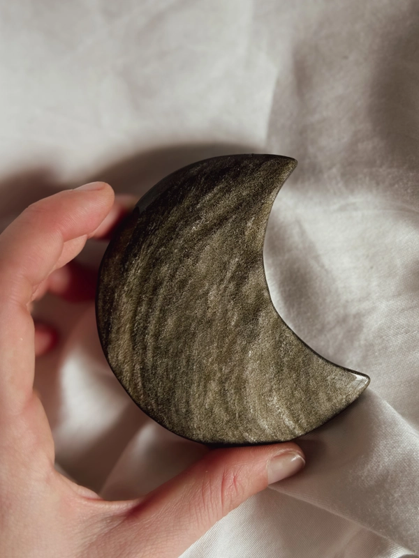 luna in Ossidiana dorata